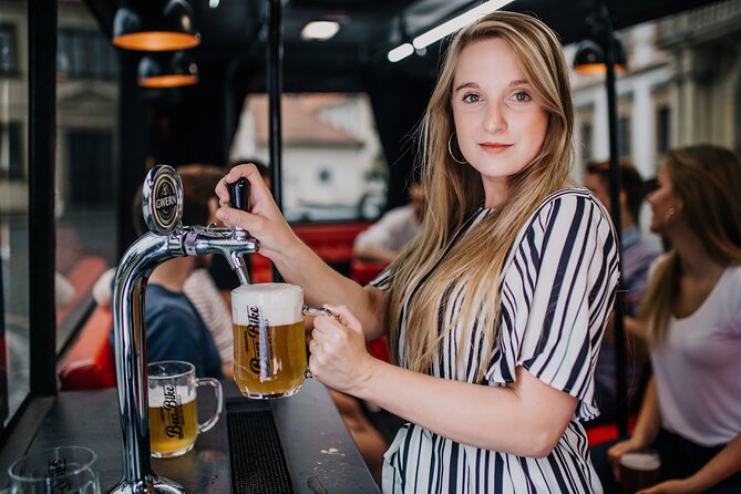 Adults-only Prague Beer Bus Tour - Old Town, Pařížská Street, and Staroměstské náměstí