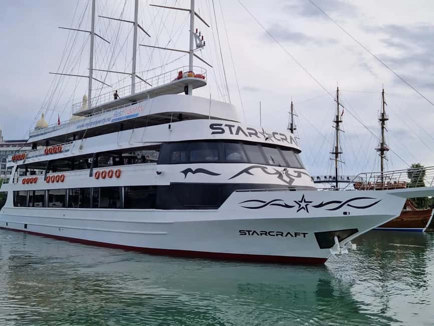 Alanya/Side: Starcraft Boat Trip w/ Unlimited Beer and Wine - What the $29 price really includes