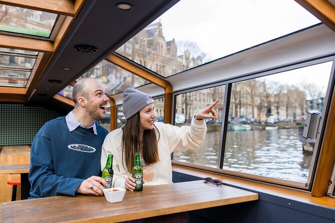 Amsterdam Heineken Cruise with 1 Heineken, Snacks, Live Guide - What the 45-minute route shows you