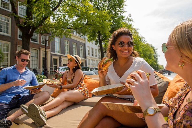Amsterdam Private Boat Trip With Skipper, Burger and Beers - A private dinner cruise near Amsterdam Central Station