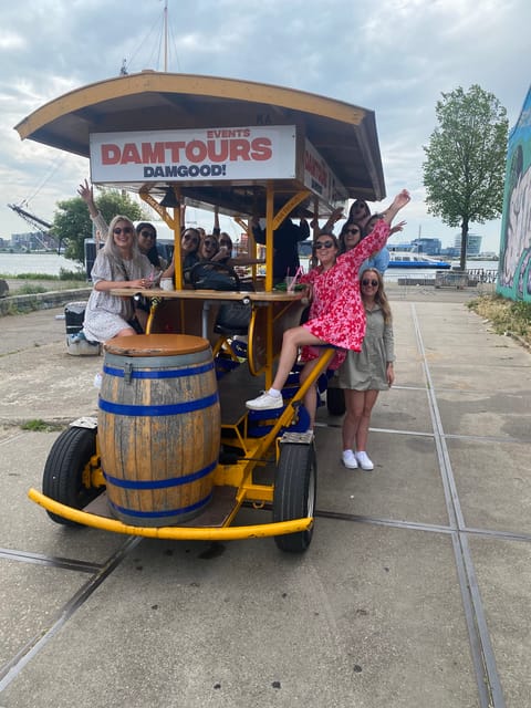 Amsterdam: Shared Party Bike Tour with Beer - Weather protection and the best time to go