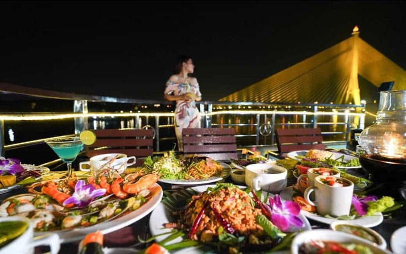 Bangkok: White Orchid Chao Phraya Cruise Free Flow Beer - Thai dance, cabaret, and live music