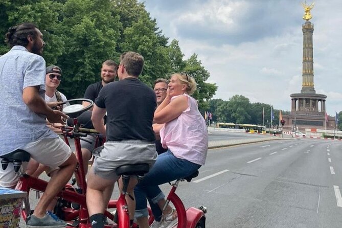 Beer Bike & Party Bike Highlights Berlin City Tour including pick-up - Starting at Pariser Platz and the government district