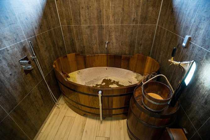 Beer Spa Experience - Seven wooden tubs, one or two people each
