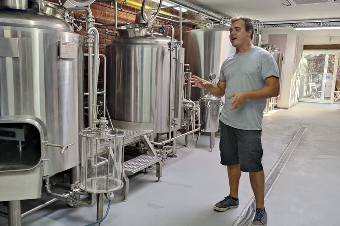 Beer tasting in a Brussels Micro Brewery and Distillery - Inside the one-hour brewery and distillery tour