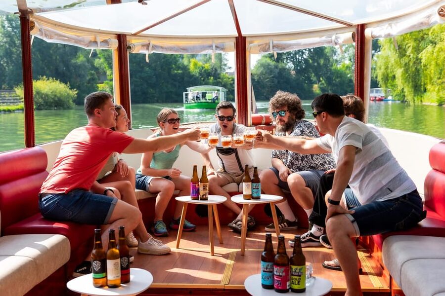 BEER WAY Ljubljana: Boat & Craft Beer Tasting Tour - Four Ljubljana beers on one short river cruise