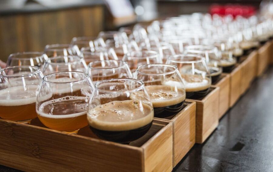 Boston: Guided Craft Brewery Tour with a Snack - Up to 12 samples, from pilsners to stouts