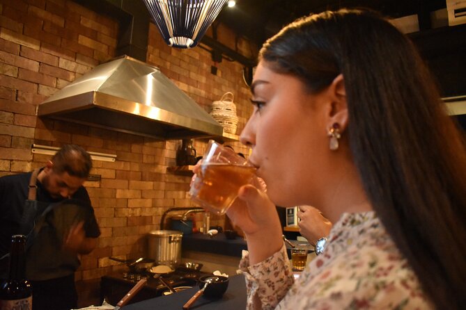 Brewery Bus Tour from Mexico - Monzón Brewing Co: elote, pork belly, and local pours