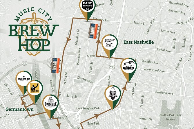 Brewery Hop-On Hop-Off Trolley Tour of Nashville - Why the $36 price can work well