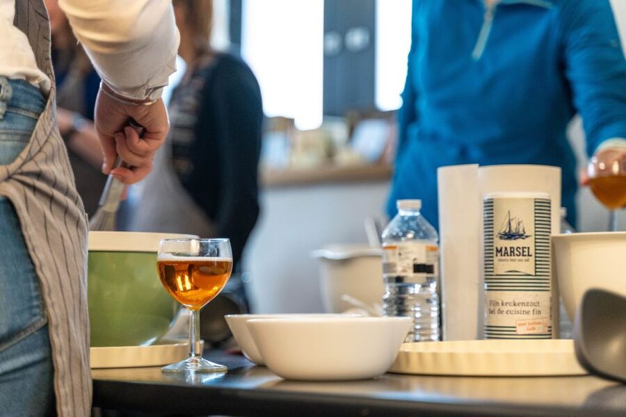 Bruges: Belgian Waffle-Making Workshop with Beer Tasting - Mixing batter with beer, or without it
