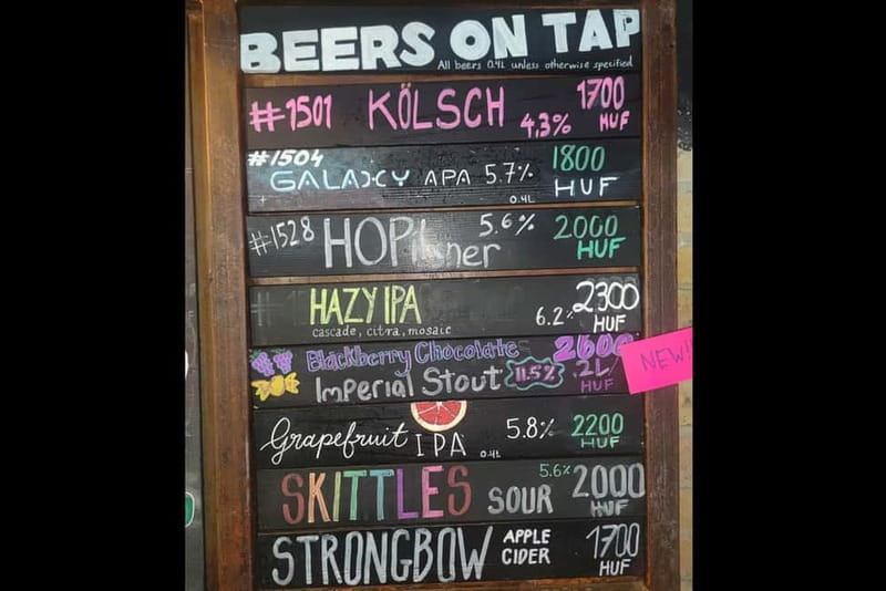 Budapest: 9-tier Hungarian & Craft Beer Tasting w/ snacks - Why the four commercial beers come first