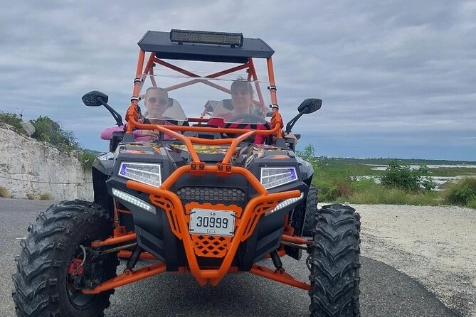 Caicos Banks Turquoise Water and Brewery UTV Tour - Juba Sound and the road between the stops