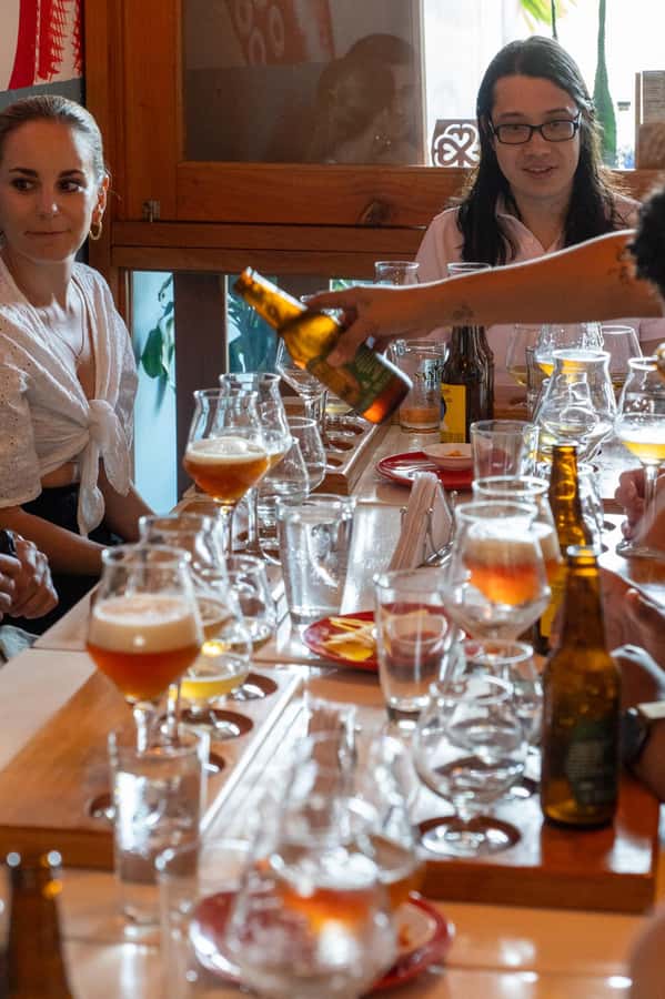 Cartagena: Colombian Craft Beer Tasting - Ceviche, sandwich, and the food pairing