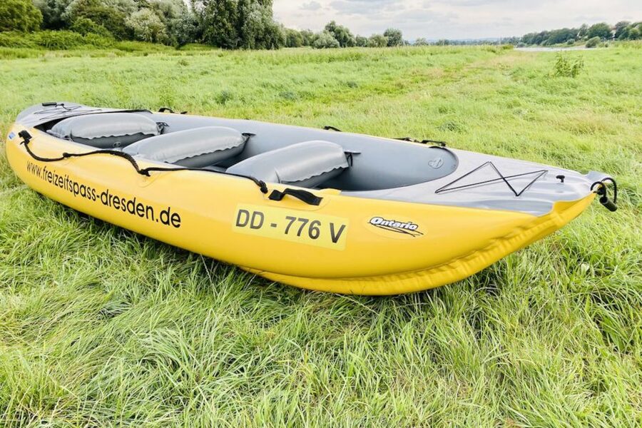 Dresden: Private Inflatable Boat Tour with Beer Garden Stop - The ferry garden and Dresden’s old town from below