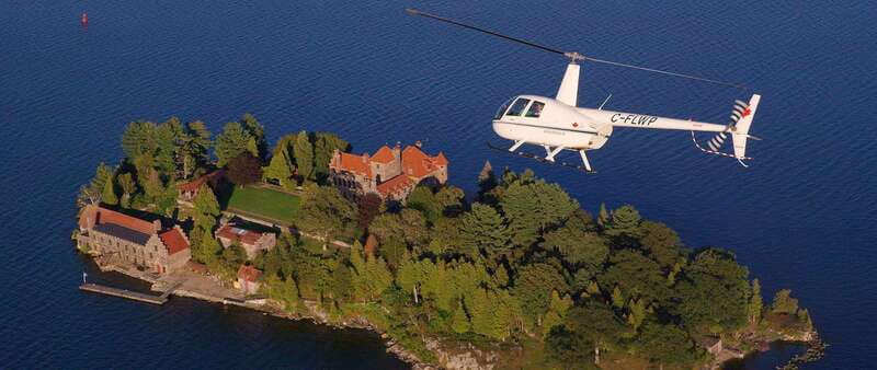 Gananoque: Helicopter Tour with Craft Brewery Stop and Lunch - Looking for shipwrecks in clear water