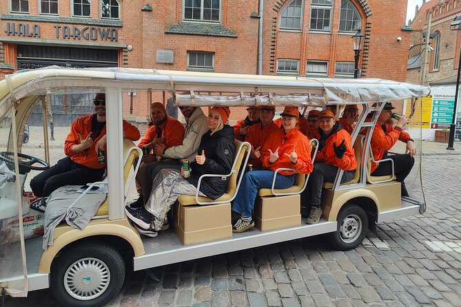 Gdansk: NO LIMIT BEER City Tour Sightseeing by Buggy Golf Cart - Monuments, bridges, and the final stretch