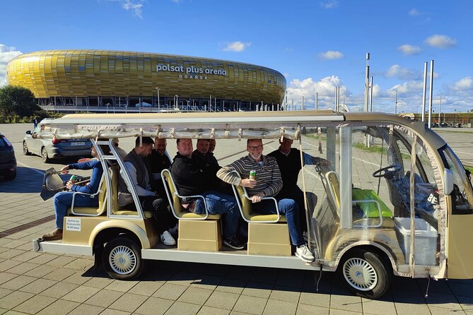 Gdansk: NO LIMIT BEER City Tour Sightseeing by Buggy Golf Cart - Market Hall, Old City Hall, and the Great Mill