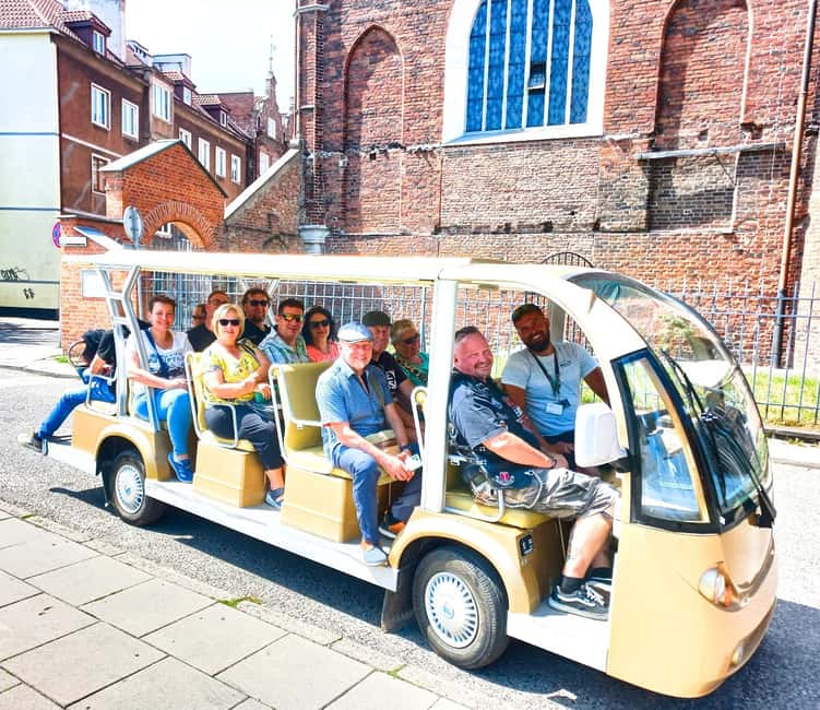 Gdansk: Top Unlimited Beer & Highlights Tour by Golf Buggy - The Great Harbor Crane and the city’s trade story