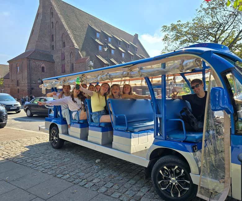 Gdansk:UNLIMITED beer incl. City Tour By Golf Cart - What this Gdańsk beer cart tour is really like