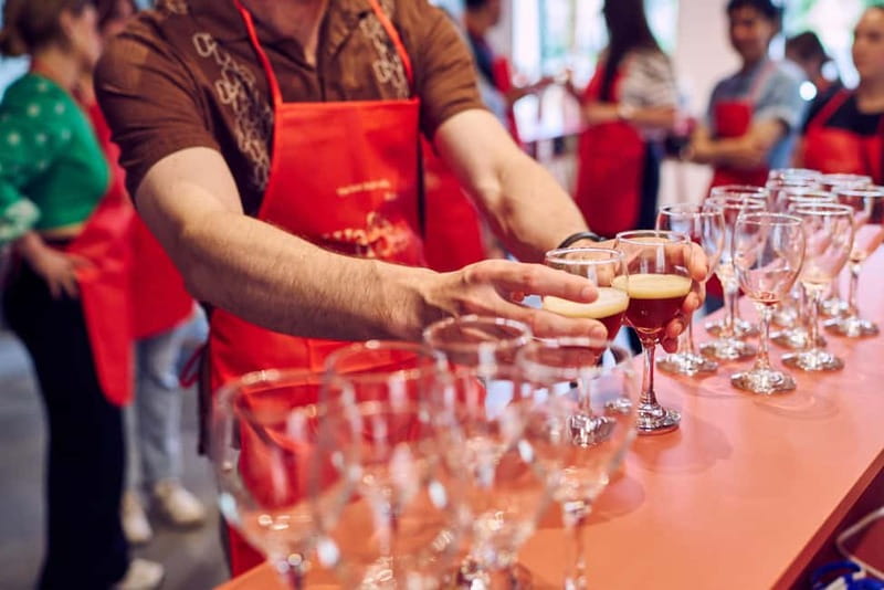 Ghent: Belgian Chocolate Making Workshop with Beer Tasting - English instruction and the group atmosphere