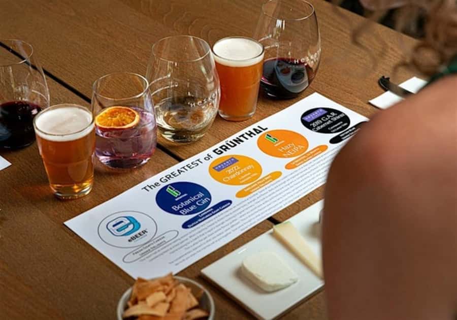 Hahndorf: Grunthal Gin, Beer, Wine, and Cheese Tasting - What your one-hour tasting includes