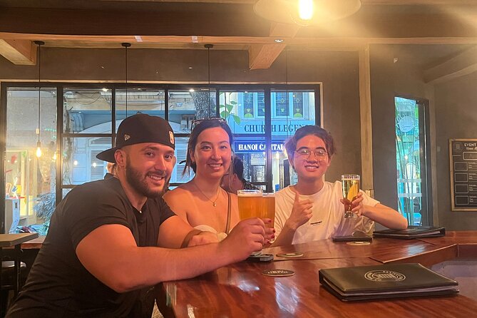Hanoi Local Fresh Beer and Culinary Tour with Train Street Visit - Dried Pho and Truc Bach beer at Hang Ga