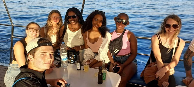 Larnaca: Sunset Cruise with Unlimited Wine & Beers - Planes landing near Larnaca Airport