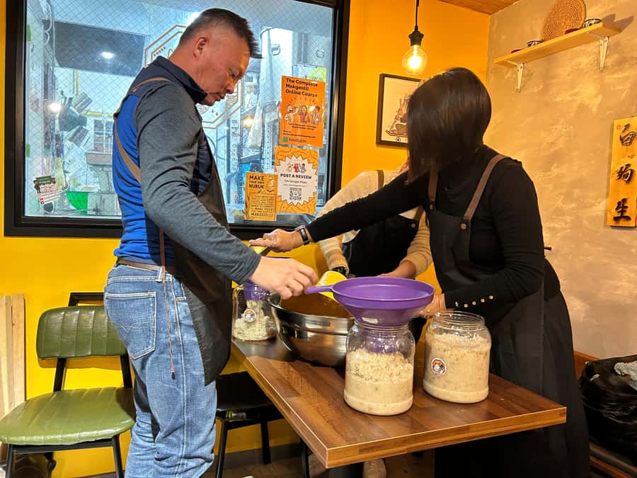 Learn and Craft Makgeolli in a Traditional Brewery - Making makgeolli instead of only watching