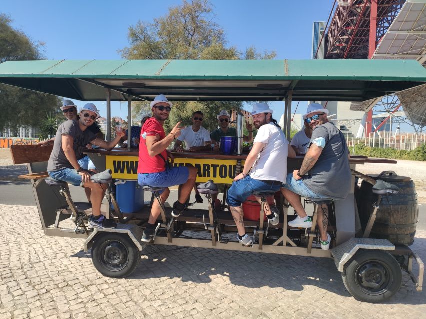 Lisbon: 1-Hour Beer Bike Tour with Draft Beer & Sangria Ride - Drinks, music, and the guide team