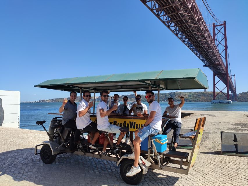 Lisbon: 1-Hour Beer Bike Tour with Draft Beer & Sangria Ride - The sights along the Tagus
