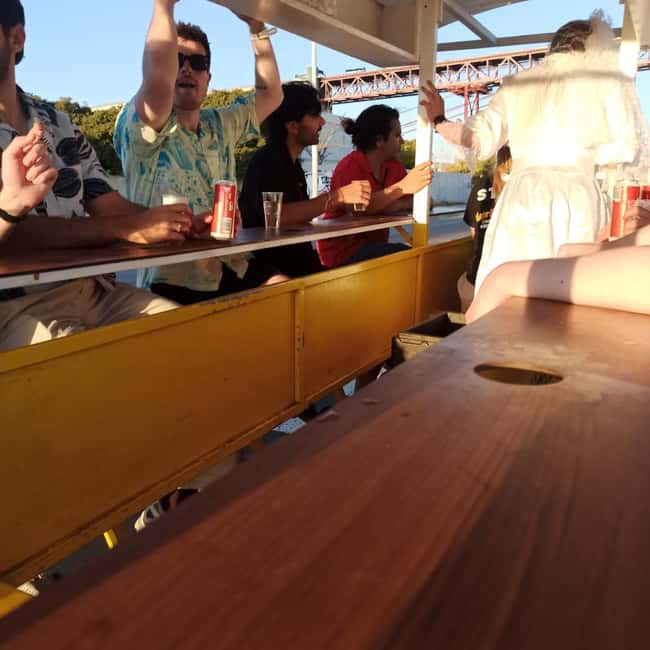 Lisbon: 1-Hour Beer, Sangria or Wine Bike Sightseeing Tour - The 25 de Abril Bridge and the river views