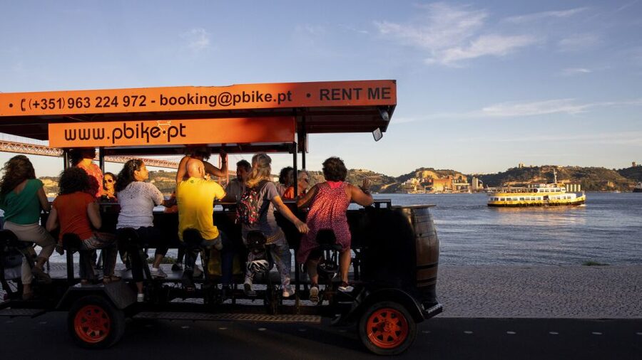 Lisbon: Fun Beer Bike by the Seafront - Key points at a glance