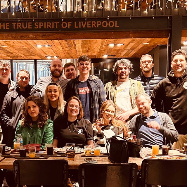 Liverpool: Brewery Bus Tour with 12 Beer and Pizza - First brewery stop: get your bearings with a tasting