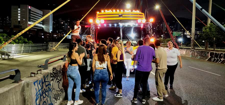 Medellin: Rumbero Party Bus with all the beer you can drink - What the chiva-style party bus adds