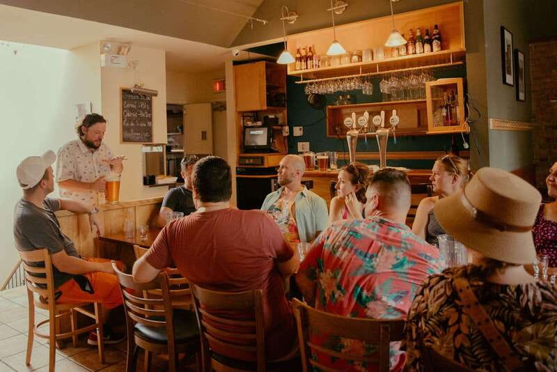 Montreal: Brewpub Experience Beer Tasting & Walking Tour - L’Amère à Boire and the second tasting