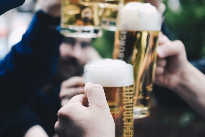 Munich Beer and Bavarian Bites Small-Group Tour - Platzl, street food, and a local bottled beer