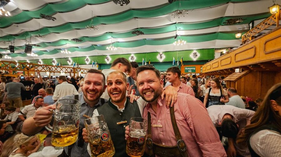 Munich: Guided Oktoberfest Experience with Beer and Lunch - Inside the beer tent for lunch and three to four hours