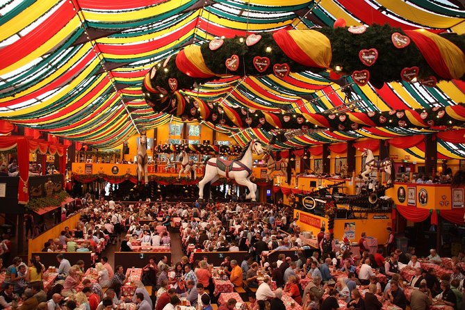 Munich: Oktoberfest Lunch/Dinner table reservation big beer tent - What this Oktoberfest reservation really gives you