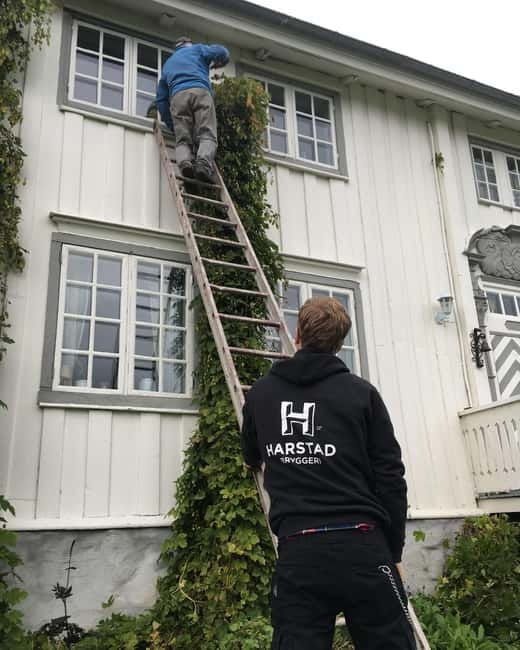 Night time tour of Harstad Craft Brewery - Entering the old Åsegarden army camp