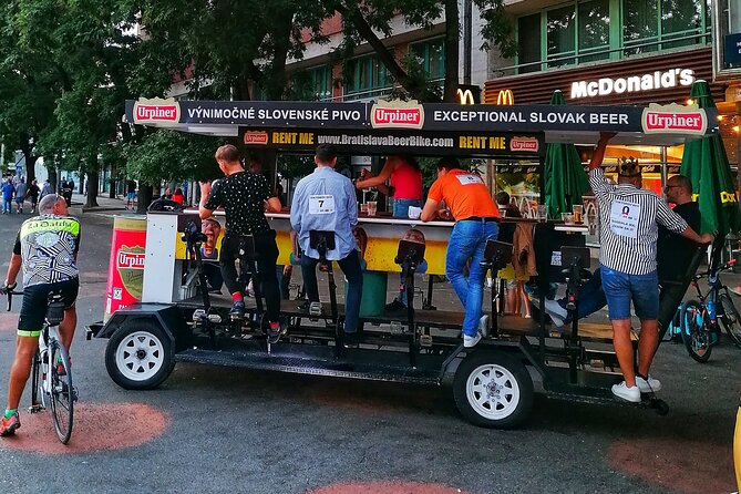 Original Bratislava Beer Bike Tours - All-you-can-drink - A party ride with Bratislava as the backdrop