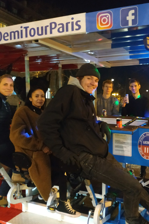Paris: Beer Bike Bar With Drinks Included - A rolling bar with a front-row view of Paris