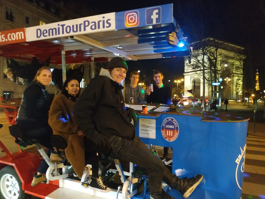 Paris: Beer Bike Bar With Drinks Included - Starting at Avenue de la Grande Armée