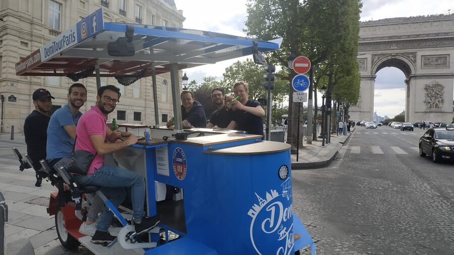 Paris: Beer Bike Bar With Drinks Included - Booking advice and value at $35