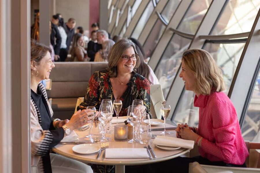 Paris: Eiffel Tower's Madame Brasserie 3-course lunch 12:00 - The lift ride and first-floor arrival