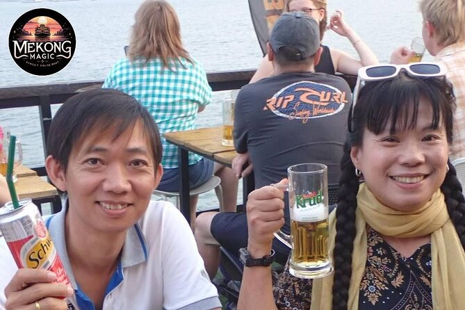 Phnom Penh: Sunset Cruise- Free Cold Beers, Sodas & fruit platter - Sunset on the Mekong, with room to relax