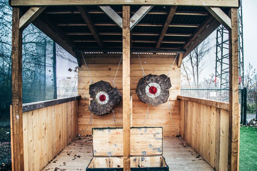 Prague: Axe Throwing Experience with Barbecue and Beer - An hour at the barbecue fire