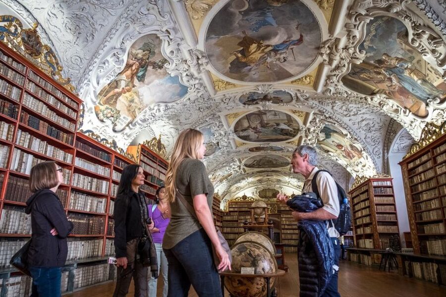Prague Beer and Baroque: A Highbrow Brew Tour - Strahov Monastery and the library behind the ropes
