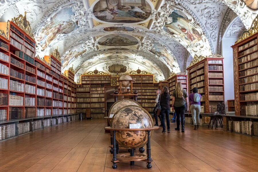 Prague Beer and Baroque: A Highbrow Brew Tour - St. Norbert beer with a view over Prague