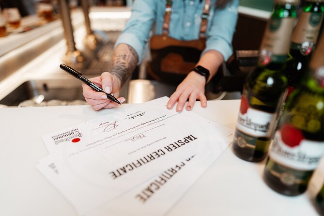 Prague Beer Pouring Class at Pilsner Urquell - The class works best when you treat it as a skill lesson