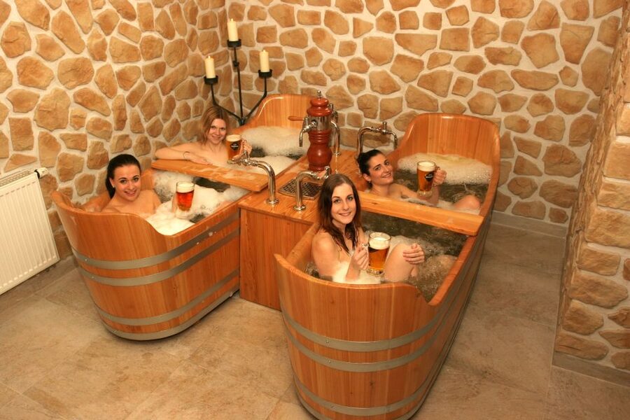 Prague: Beer Spa Bernard with Beer and Massage Option - The beer bath: warm water, hops, and barley
